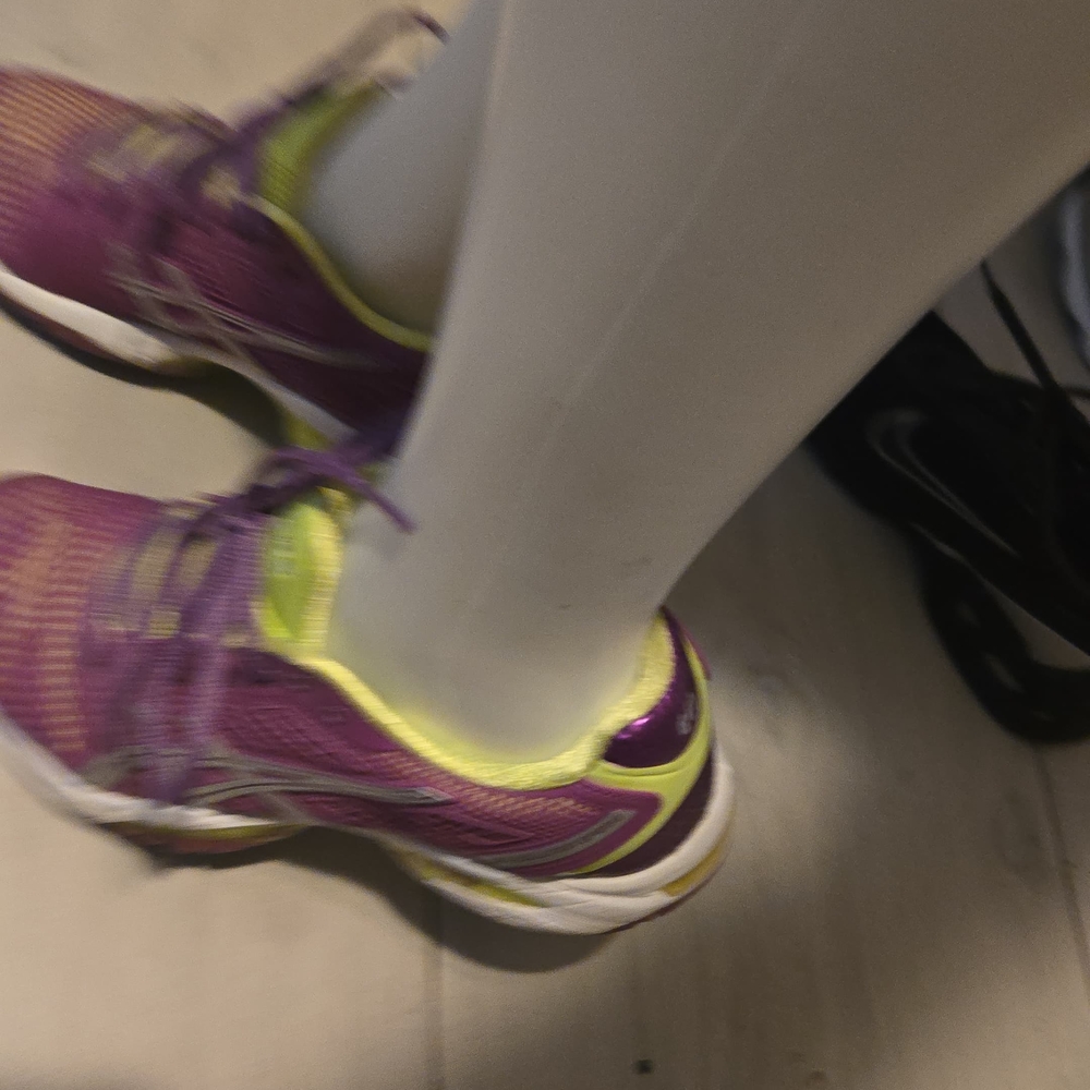 ASICS Women's Purple and Yellow Running Shoes - Picture 6 of 6